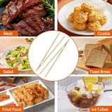 2 Pieces Natural Bamboo Toast Tongs, toast tongs, bamboo tongs,10.2 Inches Long Tongs with Anti-slip Design,for Toaster,Fruits, Bread & Pickles, Kitchen Utensil, Salad, Pasta, Grilling, BBQ Jowmoy