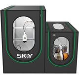 2 in1 3D Printer Enclosure with Storage Box LED Light,Thermo-Hygrometer, Fireproof Dustproof Tent Constant Temperature Protective Cover 820*600*720mm for Bambu Lab A1,A1 Mini,Ender3 Series, Ender3 Neo Cregrant3D