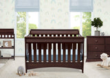 Delta Children Bentley S Series 4-in-1 Convertible Baby Crib, Chocolate Delta Children