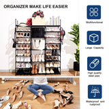 Mavivegue 9-Tier Metal Shoe Rack - Holds 50-55 Pairs, Tall Storage Shelf for Shoes, Boots, Entryway, Closet, Garage Mavivegue