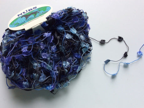 Purple, Blue, Black, Grey Butterfly Yarn - Dark Horse Nubs #65, 20 Gram, 71 Yards Dark Horse Yarns