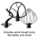 Hamilton Beach Professional All-Metal Stand Mixer with Specialty Attachment Hub, 5 Quart Bowl, 12 Speeds, Includes Flat Beater, Dough Hook, Whisk (63240) Hamilton Beach Professional