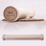 Perfect Cookie Rolling Pin 1/4-in. Fixed Depth Hardwood Made in the USA by Ann Clark Ann Clark Cookie Cutters