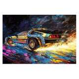 IREDLII DIY Diamond Art Kits for Adults Classic Movie Scenes, Full Drill Round Rhinestone Diamond Painting Kits for Adults, Cross Stitch Embroidery Canvas for Crafts Home Wall Decor 50x40cm IREDLII