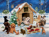 Crown Point Graphics Winter Pets 500 Piece Jigsaw Puzzle, Soft Touch Design, Made in USA Crown Point Graphics