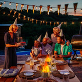 Ollcuz Fake Fire Lamp, USB Rechargeable Flameless Candles with Flickering Flame, 3-Mode LED Flame Light for Outdoor Camping Holiday Halloween Christmas Thanksgiving Table Yard Decorations Ollcuz