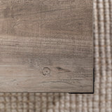 Walker Edison Sedalia Modern Farmhouse Metal X Coffee Table, 40 Inch, Grey Wash Walker Edison