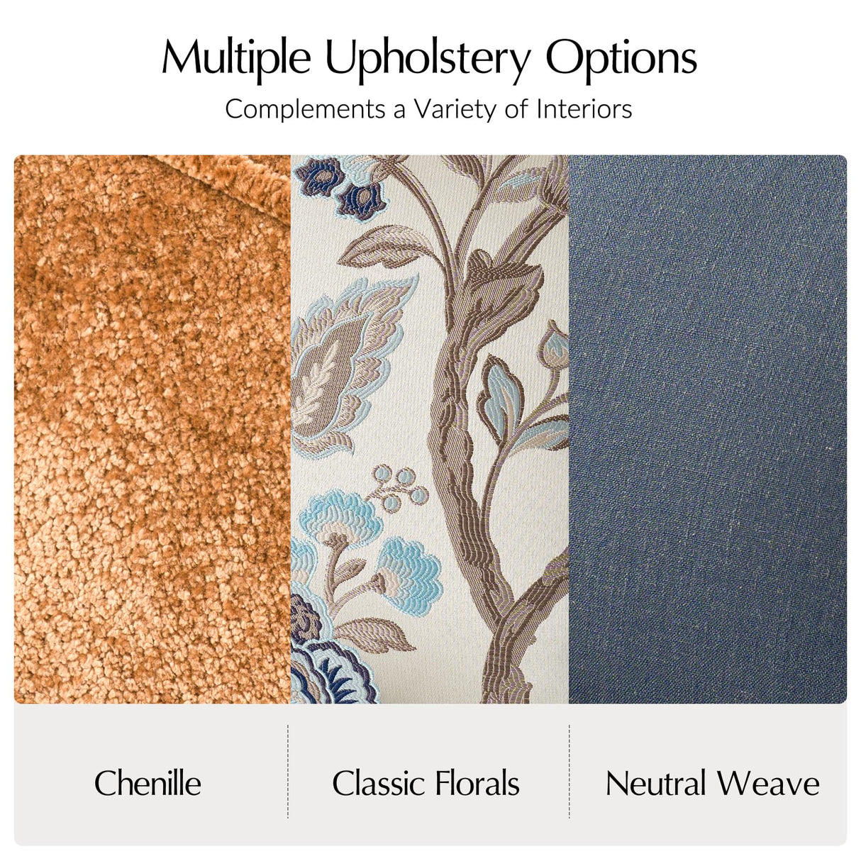 HULALA HOME Printed Fabric Manual Recliner, Traditional Push Back Recliner Armchair with Adjustable Backrest & Footrest, Comfy Upholstered Lazyboy Single Sofa with Nailhead Trim, Damask Floral HULALA HOME