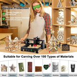 Acmer S1 Laser Engraver Machine, 3.5W(3500mW) High Precision Laser Cutter and Engraving Machine, 130x130mm Working Area for Wood and Metal, DIY Laser Engraver ACMER