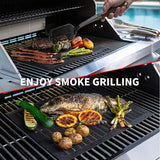 Grill Mesh Mat Set of 3 - Heavy Duty BBQ Non-stick Cooking Sheet Liners Reusable Teflon Barbecue Grilling Net for Outdoor Smoker, Pellet, Gas, Charcoal Grills - 11.8x13.8 VCHOMY