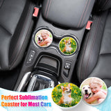 Tioncy 72 Pieces Square Hexagon Round Sublimation Coasters Blanks White Glazed Ceramic Coasters with Cork Backing Pads Heat Transfer for DIY Crafts Painting Home Tioncy