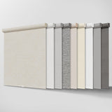 Lumino 100% Blackout Roller Shades for Windows - 23" W x 72" L - Sand, Over 2,000 Custom Sizes, Cordless, Dual Layer Fabric for Advanced Light Blockage, Thermal Insulated Privacy Blinds Lumino