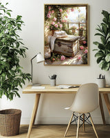 Rose Diamond Art Kits for Adults, Flowers Easy Crafts 5D Diamond Painting Dot Kit for Adult Beginners, Plant Flower DIY Round Dots Full Drill Diamonds Paintings Arts for Home Wall Decor Gifts 12X16 In Luckyrichrui