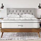 Modway Jenna 14” Innerspring and Memory Foam Queen Mattress With Individually Encased Coils, White Modway