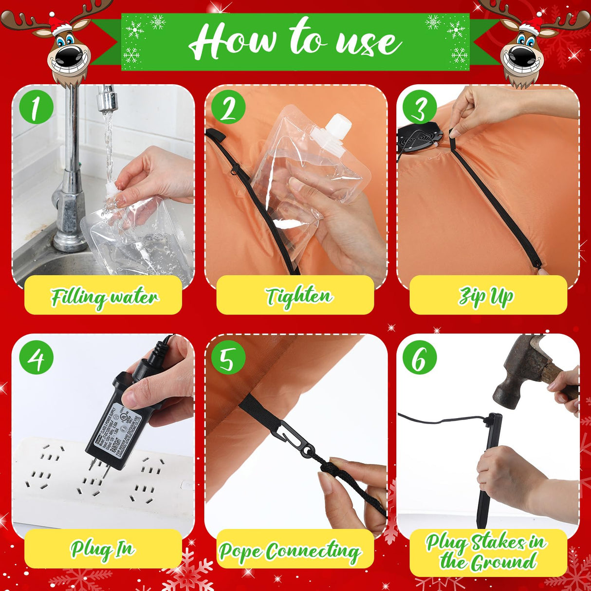 Bencailor 6.9ft Christmas in July Inflatable Outdoor Decorations Signs Summer Hawaiian Tropical Blow up Palm Tree Santa Claus on Beach Built-in LED Lights for Yard Garden Lawn Decor Party Favor Bencailor