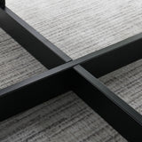 Oval Coffee Table for Living Room, Solid Wood Coffee Tables and Metal Legs, Mid Century Modern Coffee Table, Designed Home Furniture, Center Large Coffee Table, Brown Tea MIAUWUUFHOME