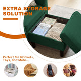 Pingliang Home Sectional Sofa Couches for Living Room, Modular 3 Seats Sectional Sofas L Shaped Couch with Storage and Reversible Chaise, Linen Fabric, 79" (Green) Pingliang Home