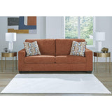 Signature Design by Ashley Aviemore Casual Sofa with 2 Accent Pillows, Orange Signature Design by Ashley