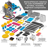 Thames & Kosmos Robotics Workshop with Micro:Bit STEM Experiment Kit, Creative, Educational Coding & Programming Curriculum for Home & School Use, Utilizes MakeCode App to Learn Python, Javascript Thames & Kosmos