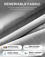 Oasbira Aluminum Outdoor Patio Furniture Set 4 Piece, Oversized Patio Conversation Sets Widened Armrest & Ultra-Thick Cushions, Deep Seating Modern Sectional Furniture for Backyard, Porch, White Oasbira