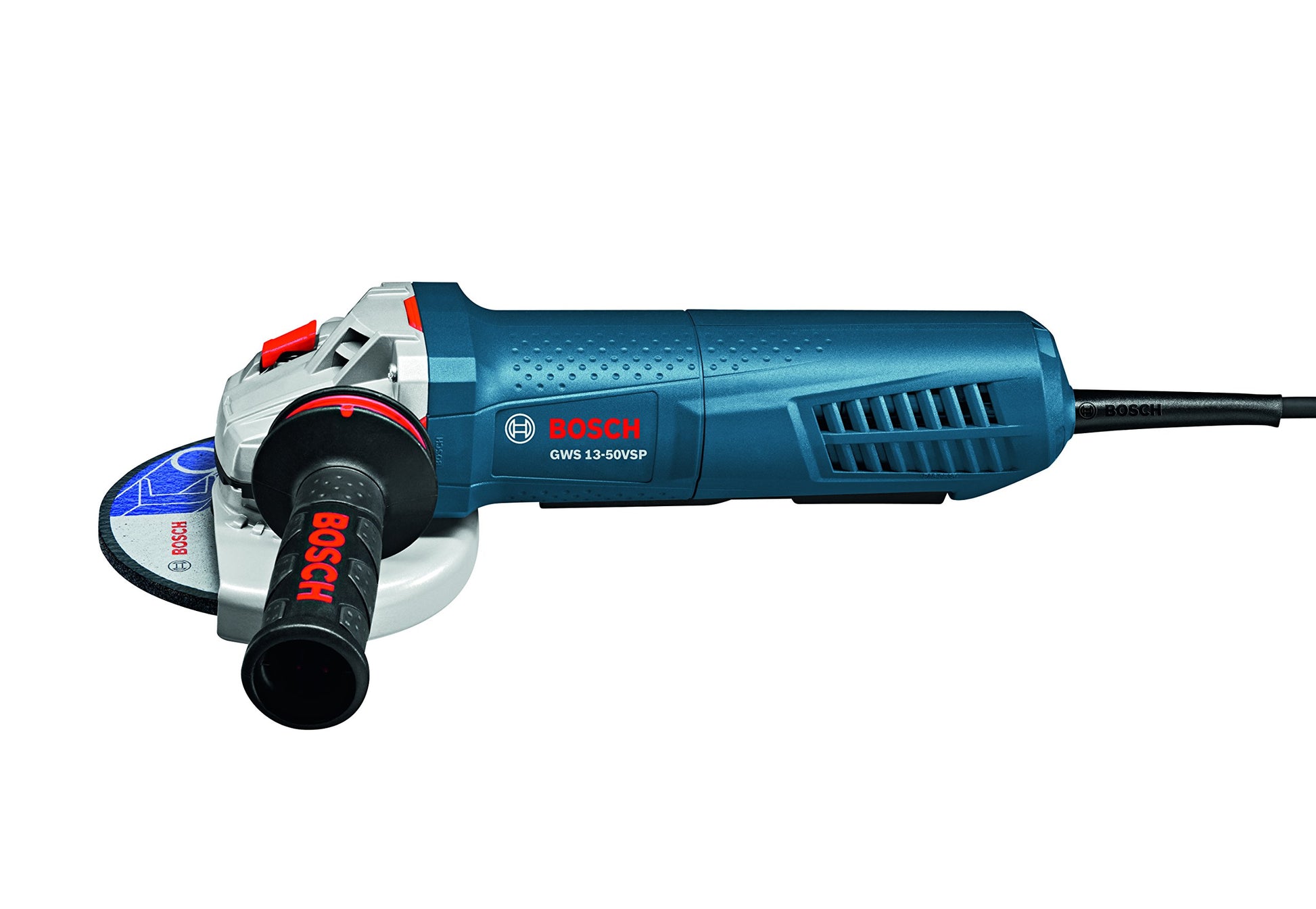 BOSCH GWS13-50VSP 5 Inch 13 Amp Angle Grinder Variable Speed with Paddle Switch - WoodArtSupply