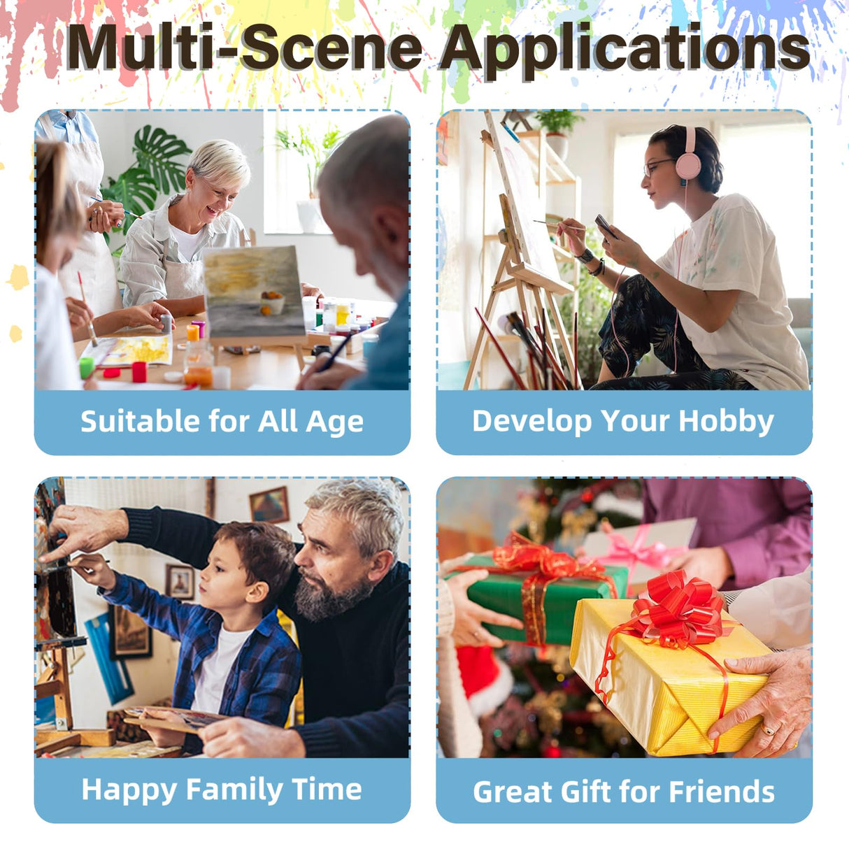 Flower Paint by Numbers Kit for Adults, Flower Paint by Numbers Kit for Adults Beginner, Adult Paint by Number Kits for Gift Home Decor 16''W x 20''L hkejoi