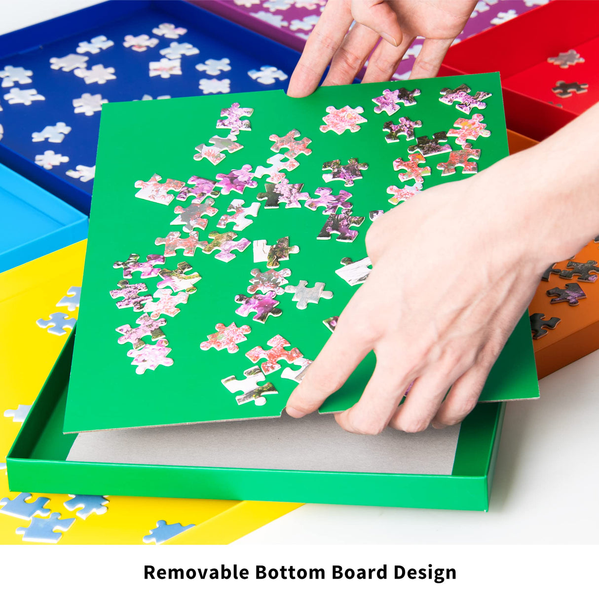 Tektalk Puzzle Sorting Trays Stackable Jigsaw Puzzle Sorters Puzzle Accessory for Puzzlers for Puzzles up to 1500 Pieces Tektalk