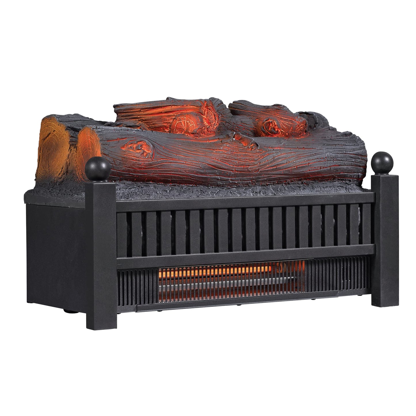 duraflame Electric Log Set 1,000 Sq Ft Heater, Faux Logs Insert with Infrared Flames for Existing Fireplaces, Remote Control Included