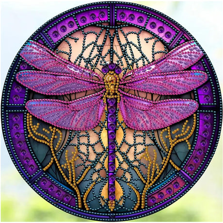 CXYQLC DIY 5D Diamond Painting Kits for Adults Diamond Art Dragonfly Diamond Painting Full Drill Crystal Rhinestone Embroidery Craft Kits for Home Wall Decor Gifts 11.8x11.8inch CXYQLC