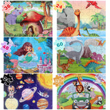 OIDIRE Wooden Puzzles for Kids Ages 4-8, 6 Pack Puzzles Wooden Jigsaw Puzzles 60 Pieces for Children Learning Educational Puzzles Toys for Boys and Girls OIDIRE