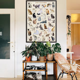 Cat Puzzles for Adults 1000 Pieces and Up,Vintage Kitty Puzzles for Adults, Animal Feline Jigsaw Puzzle Kittens PICKFORU