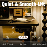 ERGOMAKER 35" Electric Standing Desk, Height Adjustable, Sit Stand Up Desk for Home Office & Computer Workstations, Memory Controller, Black ERGOMAKER