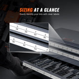 VEVOR Drill Bit Dispenser Cabinet, Three-Drawer Drill Bit Dispenser, Drill Bit Organizer Cabinet Cold Rolled Steel, 27-Compartment Drill Dispenser Organizer Cabinet Holder for Letter Sizes A to Z VEVOR