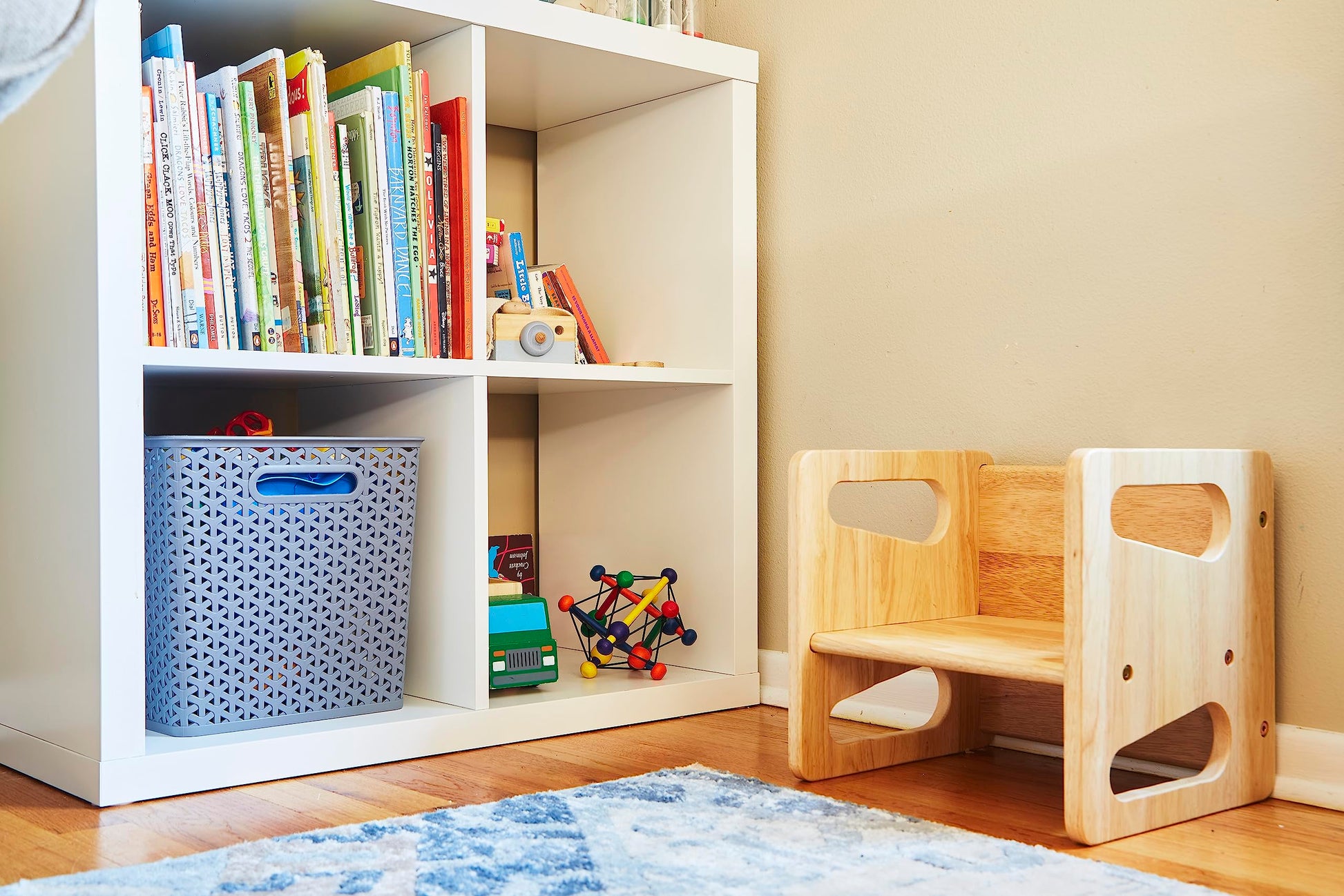 Montessori Weaning Table and Chair (12 inch) - Solid Wooden Toddler Chair/Table - Cube Chair for Toddlers - Hardwood - Kids Montessori Furniture - WoodArtSupply