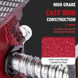 AROEDVISE Home Vise 4-1/2" Jaw Width Bench Vise with a 3 Inch Jaw Opening Home Vise for Woodworking, Drilling, Cutting Cast Iron Red AROEDVISE