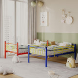 AUEYTVR Metal Bunk Bed Twin Over Twin,Twin Over Full Bunk Bed,Bunk Bed Full Over Full,Twin Bunk Beds for Kids with Safety Guardrail and Convertible Bunk Bed Design,Steel Bed for School, Bedroom AUEYTVR