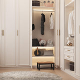 IBUYKE One Step Wooden Step Stools for Adults Kids, Heavy Duty Bedside Step Stool with 500 Lbs Capacity, Non-Slip Stepping Foot Stool for Bedroom Livingroom Bathroom Kitchen, Rustic Brown TBD001H IBUYKE