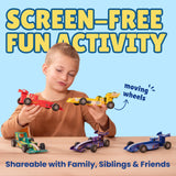 Build & Paint Your Own Wooden Cars-5 Unique & Easy Assemble Model Race Cars to Paint, DIY Arts & Crafts Activity Kit for Kids Boys, Painting Craft Kits, Build A Car Art Stuff for Ages 6 Year Old & Up BeadHub