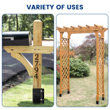 TIyneayle 6 Pack 4x4 Fence Post Anchor Ground Spike Mailbox Fence Post Spikes Stakes TIyneayle