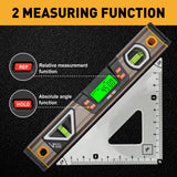 PREXISO Digital Level, 11.5'', Angle Slope with LCD Display, 360° Electronic Bubble Inclinometer, Vertical & Horizontal Spirit Bubble for Construction Carpenter Craftsman Renovation Home Professional Prexiso