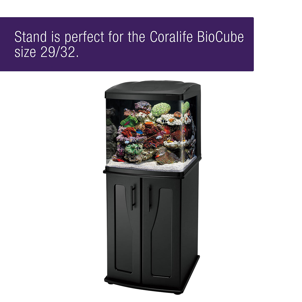 Coralife BioCube Aquarium Fish Tank Wood Stand For 32 Gallon Size Coralife