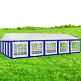 AMERICAN PHOENIX Party Tent 16x32 Heavy Duty Large White Canopy Commercial Fair Shelter Wedding Events Tent - White with Blue AMERICAN PHOENIX