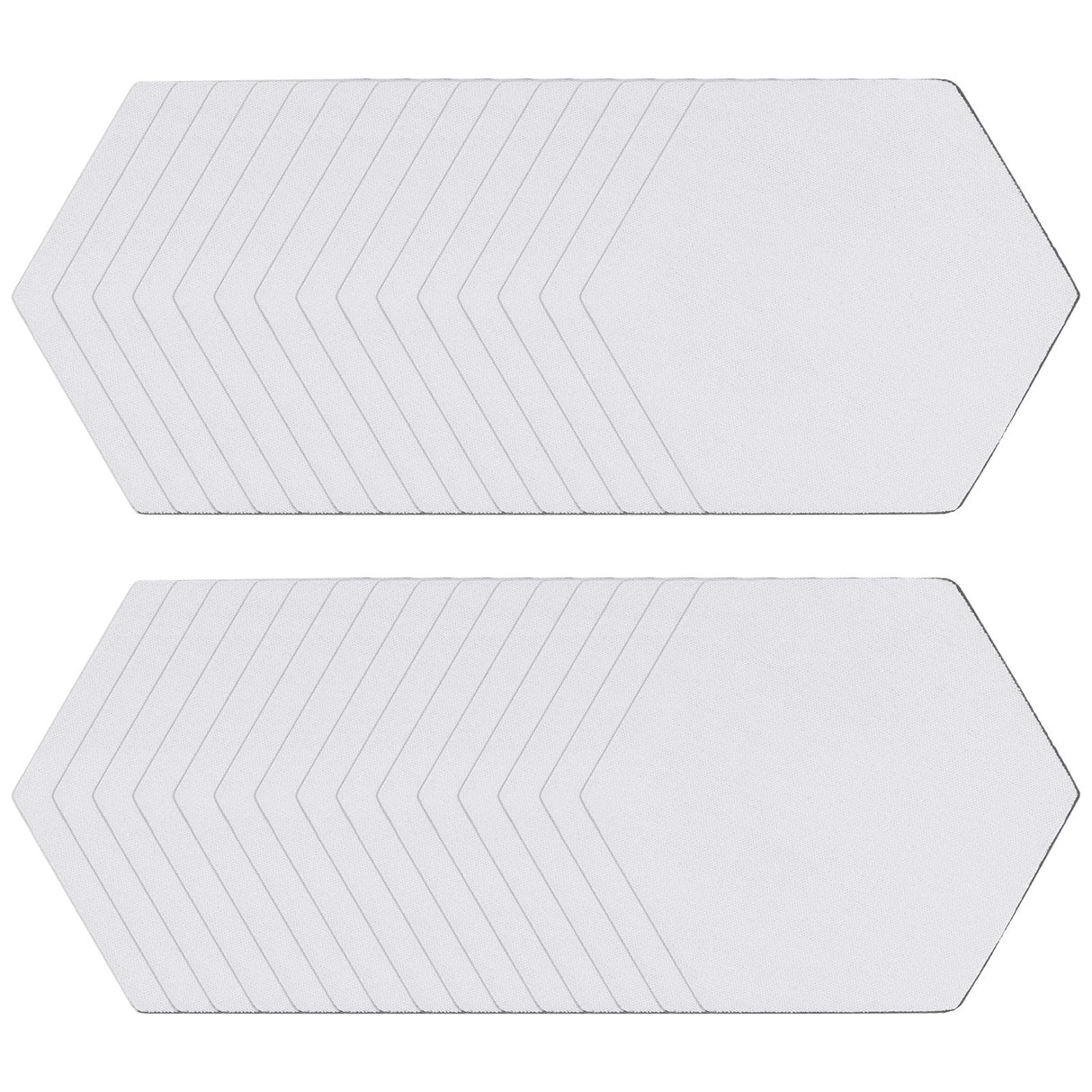 HARFINGTON 30pcs Sublimation Coasters Blanks 4 Inch Hexagon Shape Car Coasters Sublimation Blanks Heat Transfer Painting Cup Mat Pad for DIY Crafts Cup Coasters HARFINGTON