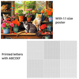 500 Piece Puzzle for Adults-Cats and Flowers | Recycled Cardboar Jigsaw Puzzles 500 Pieces | Challenging Family Activity Great Gift Idea for Family Friends | Difficult Puzzles Size 20.5 x 15 inches Edsjegn