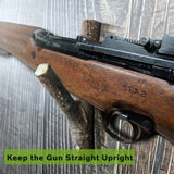 FIREHOOK Gun Rack Wall Mount,Natural Hardwood Gun Wall Hooks for Rifle and Shotgun Archery Bow, 24 Lbs,Shotgun Wall Storage for Wall Storage (Small) FIREHOOK