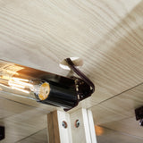 Brabrety Corner Glass Curio Cabinet Lighted Display Case with Adjustable Shelves,for Living Room,Antique Collection, Wine,Bar Glass Storage Light Included (Antique White#=) Brabrety