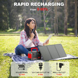 MARBERO Portable Power Station 240Wh 350W Peak Camping Portable Power Bank with AC Outlet 110V(3*USB A, 2*USB C, 2*AC,2*DC) Solar Generator for Outdoor Travel Home Emergency Hurricane MARBERO
