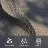 VICLLAX Shade Fabric Sun Shade Cloth Privacy Screen with Grommets for Patio Garden Pergola Cover Canopy 10x10 FT, Grey VICLLAX