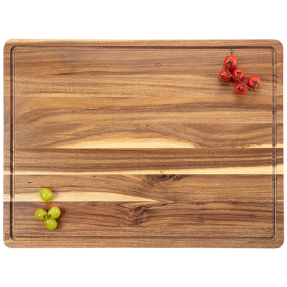 24 x 18 Inch Large Acacia Wood Cutting Board, Extra Large Kitchen Cutting Board with Juice Slot, Thick Solid Wood Cutting Board, Butcher Block,