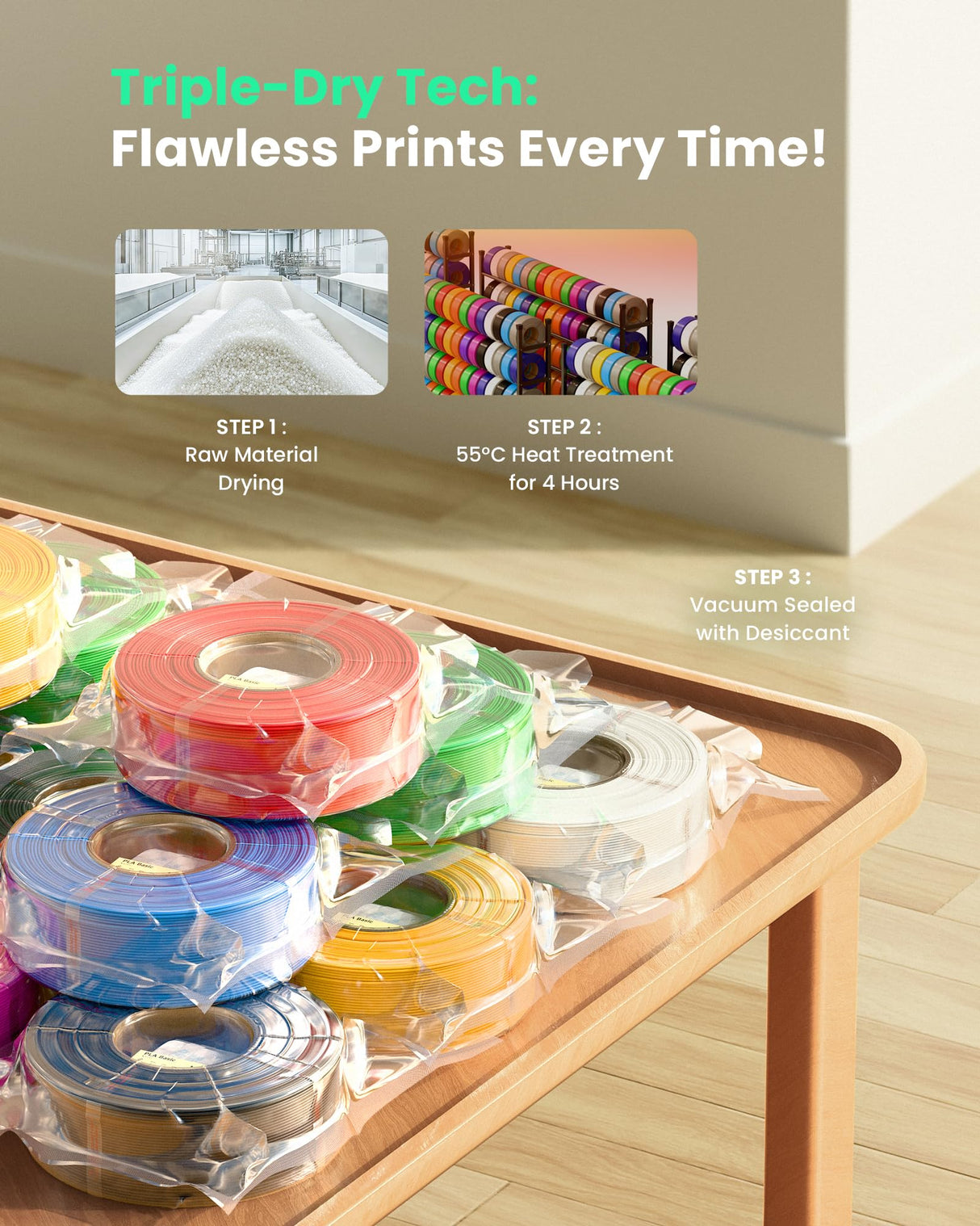 MarsWork PLA Filament 1.75mm PLA 3D Printer Filament(Refill),2kg Refill for Reusable Spools(4.4lbs),Premium Quality 3D Printing Filament for Bambu lab 3D Printers,Black+White MarsWork